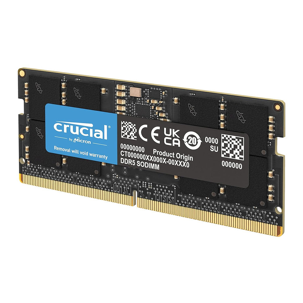 CRUCIAL RAM 8GB DDR5 4800MHZ CL40 LAPTOP RAM