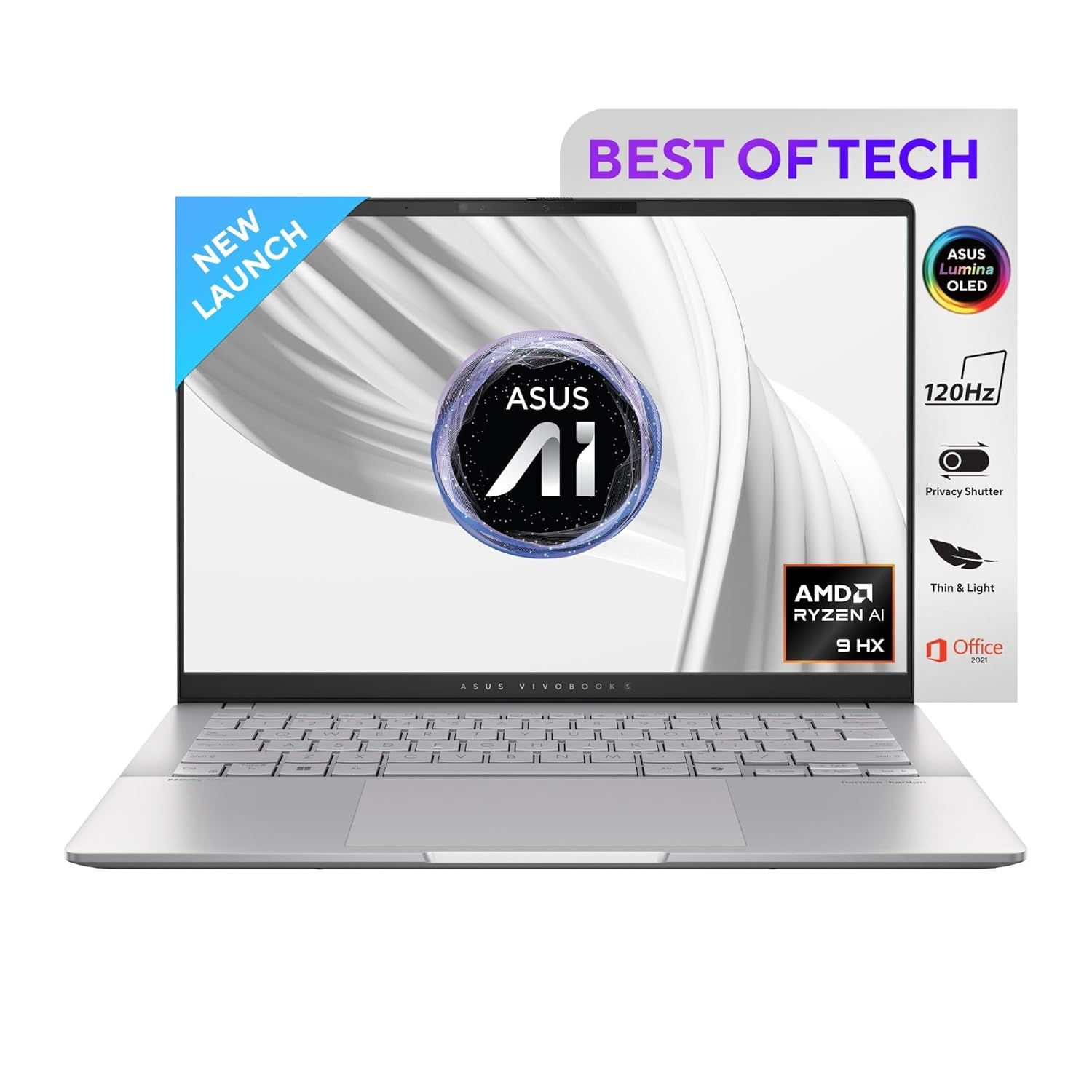 ASUS VIVOBOOK S14 AMD RYZEN AI 9 HX 370 24GB RAM 512GB SSD(M5406WA-PP962WS)