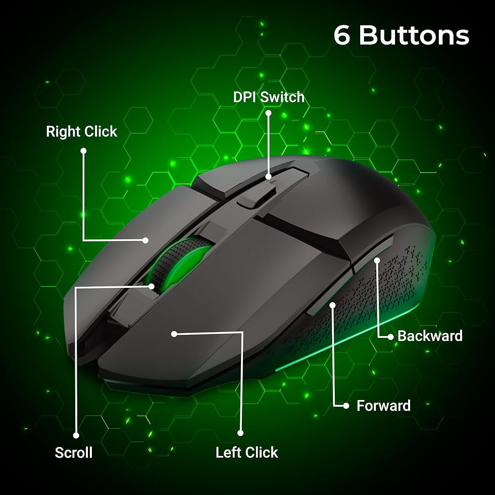 Thumbnail: ZEBRONICS ZEB-SHARK LITE WIRELESS GAMING MOUSE