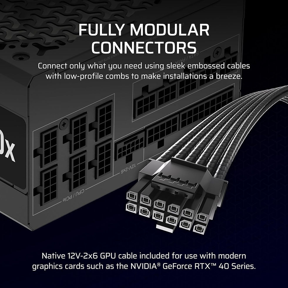 Thumbnail: CORSAIR RM1000X GOLD ATX 3.1 FULLY MODULAR SMPS