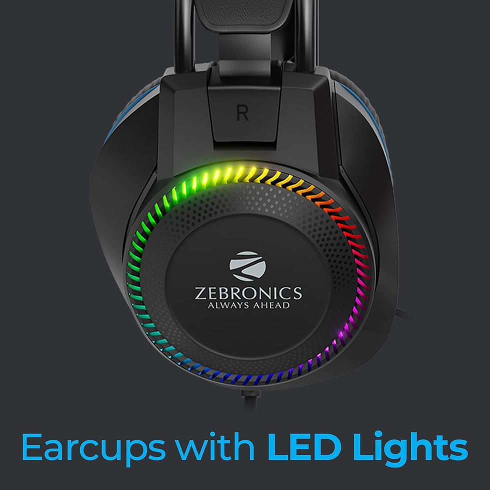 Thumbnail: ZEBRONICS JET PREMIUM WIRED GAMING ON EAR HEADPHONE