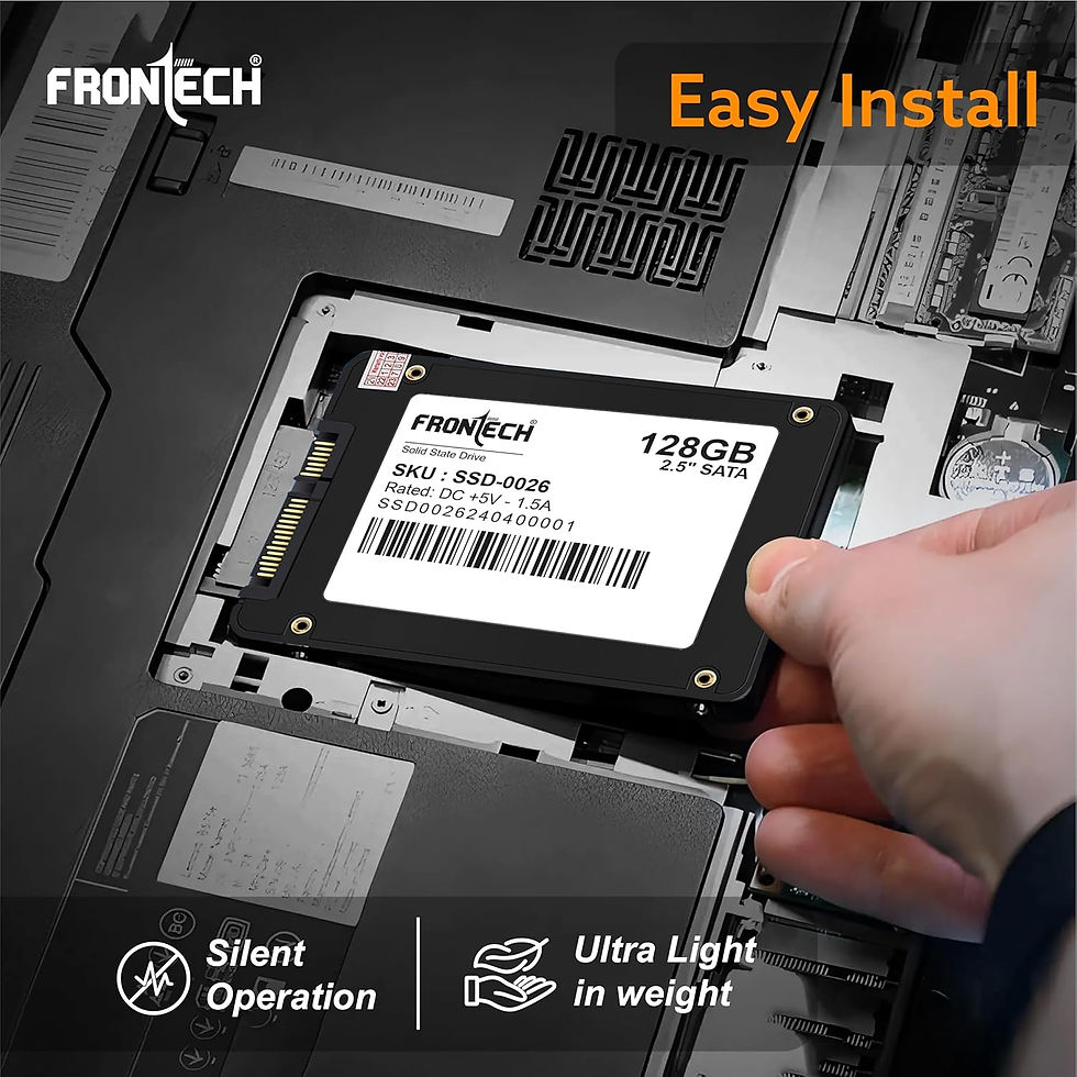Thumbnail: FRONTECH 128GB INTERNAL SSD (SSD-0026, BLACK & WHITE)