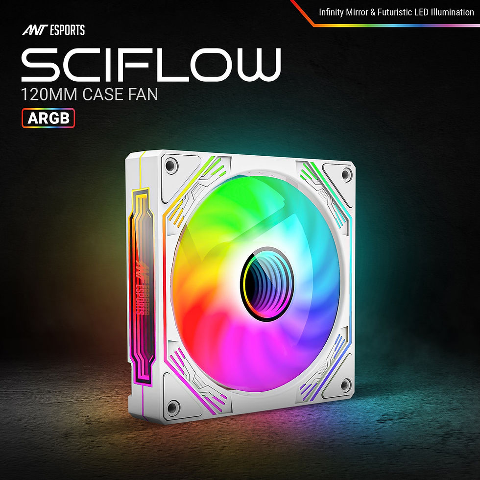 Thumbnail: ANT ESPORTS SCIFLOW 120MM ARGB WHITE CASE FAN