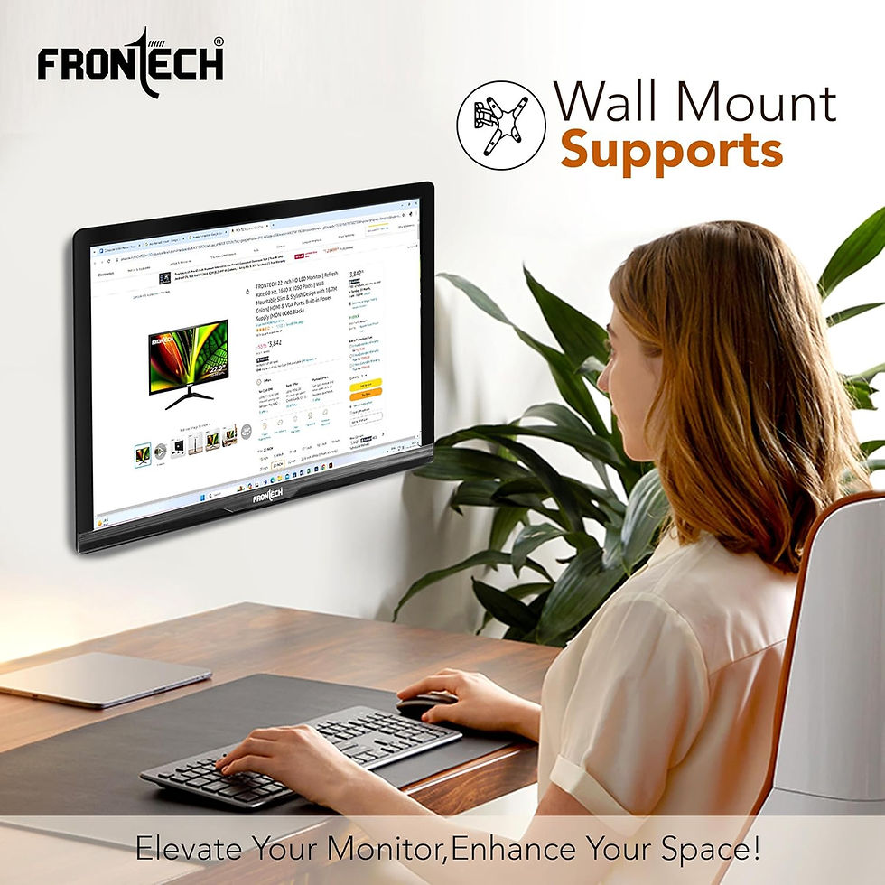 Thumbnail: FRONTECH 15.4 INCH HD LED MONITOR (MON-0002, BLACK)