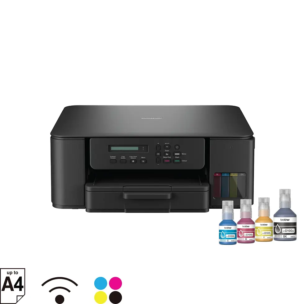 BROTHERDCP T530DW MULTIFUNCTION(PRINT SCAN COPY)WIFI AUTO DUPLEX INKTANK PRINTER
