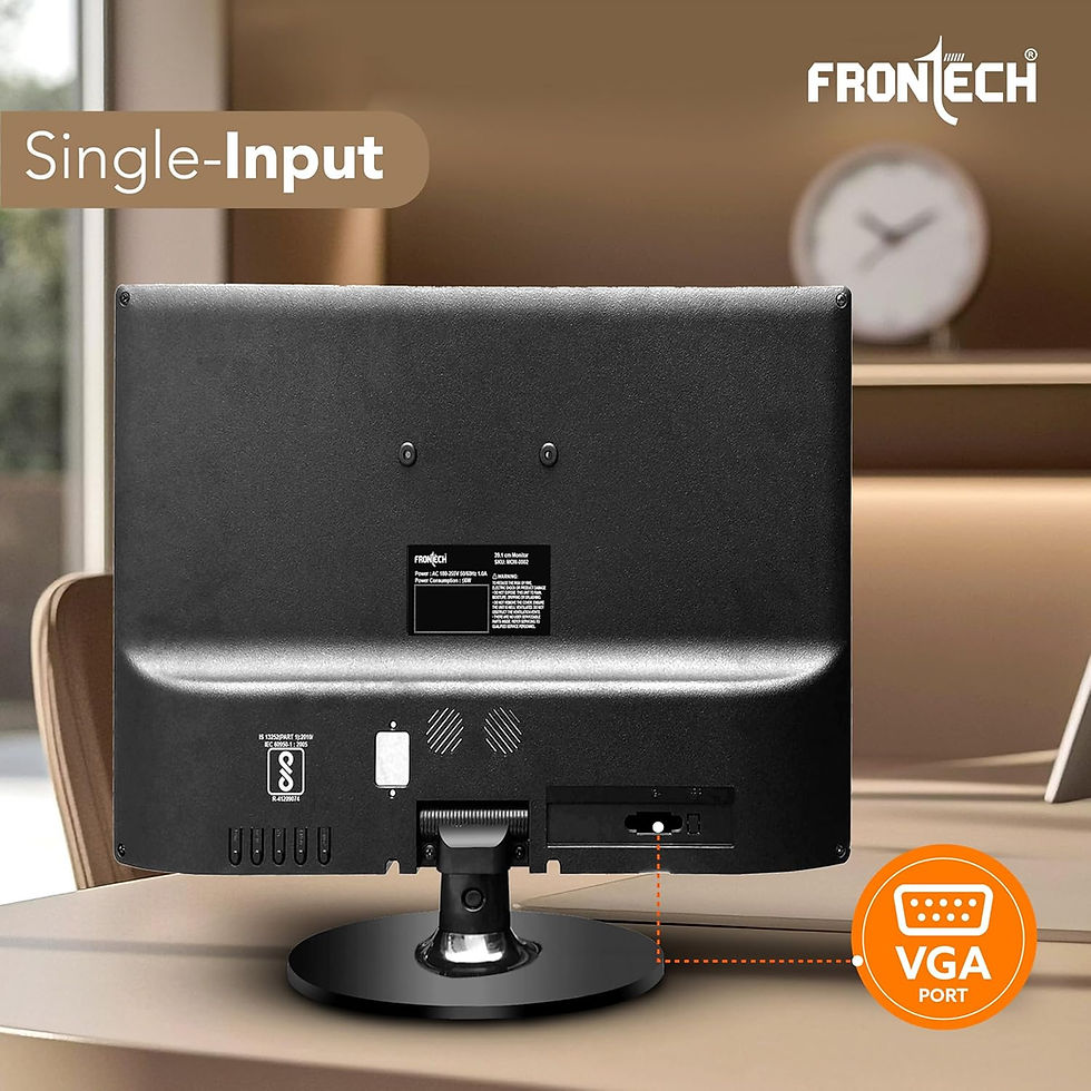 Thumbnail: FRONTECH 15.4 INCH HD LED MONITOR (MON-0002, BLACK)