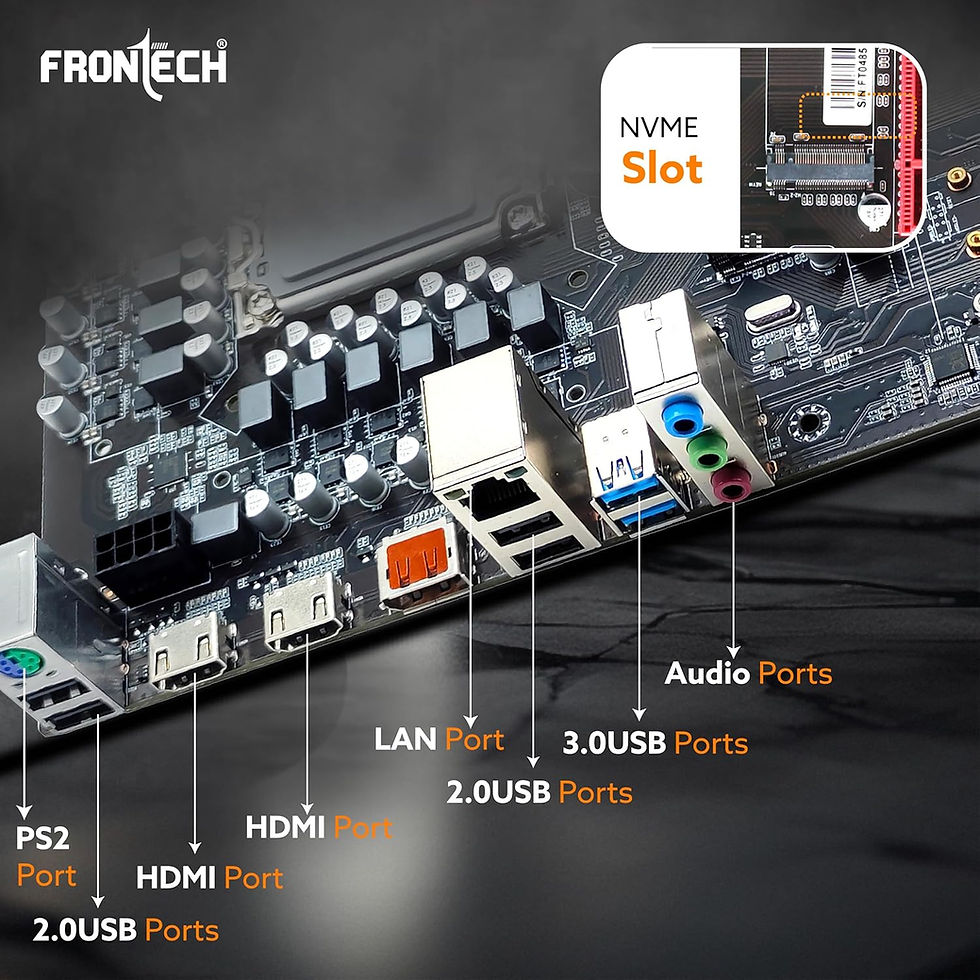 Thumbnail: FRONTECH PREMIUM MICRO-ATX MOTHERBOARD WITH H610 EXPRESS CHIPSET