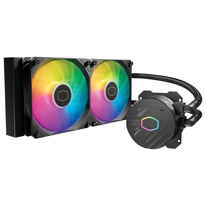 COOLER MASTER ML240L CORE ARGB CPU LIQUID COOLER ( BLACK)