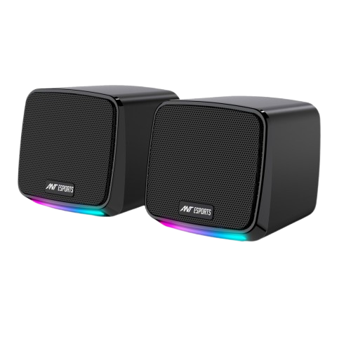 ANT ESPORTS GS195 COMPUTER SPEAKERS WITH COLORFUL RGB LIGHTS 10WATTS