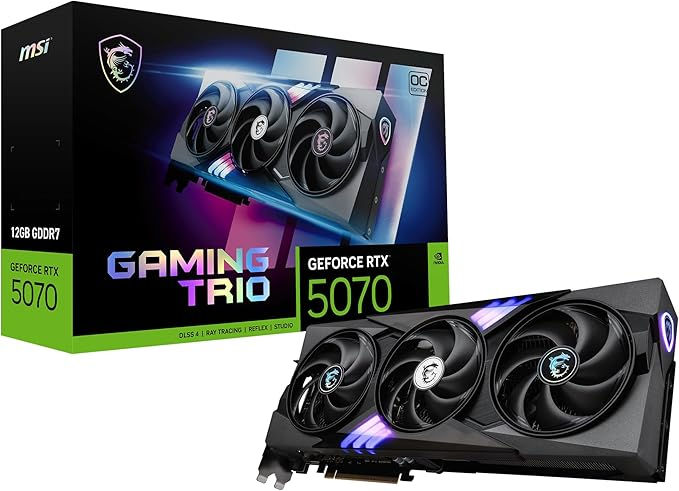 MSI RTX 5070 GAMING TRIO OC 12GB GDDR7 GRAPHICS CARD
