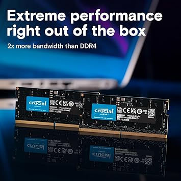 Thumbnail: CRUCIAL 8GB 4800MHz CL40 DDR5 LAPTOP RAM