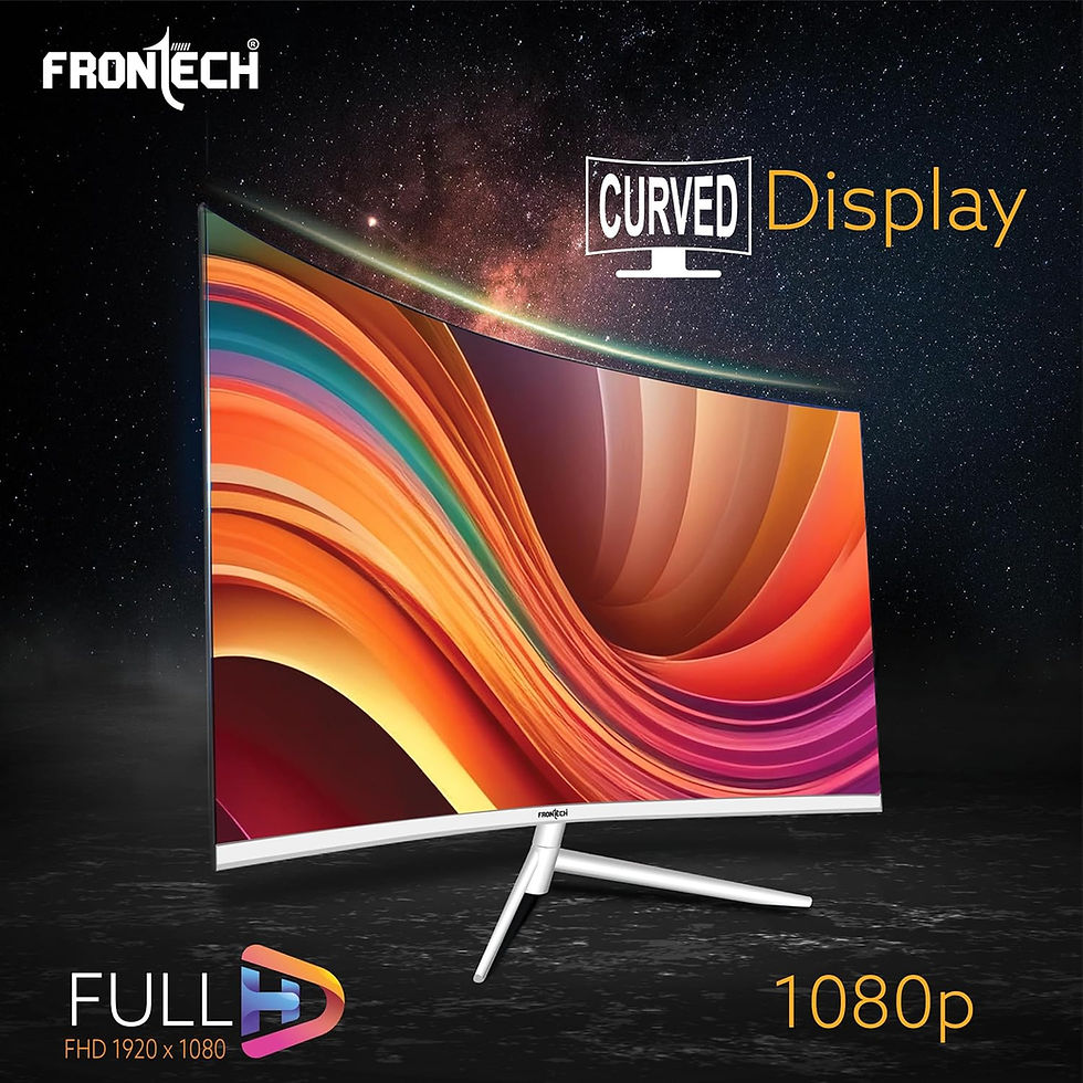 Thumbnail: FRONTECH ULTIMA SERIES 24 INCH CURVED LED MONITOR (MON-0080, WHITE)