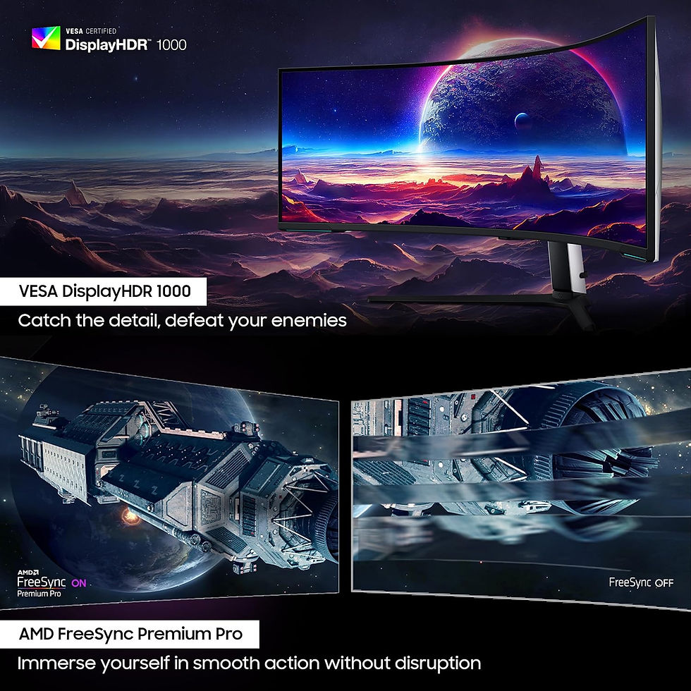 Thumbnail: SAMSUNG ODYSSEY NEO G9 57-INCH GAMING MONITOR 240 HZ (LS57CG950NWXXL, BLACK)