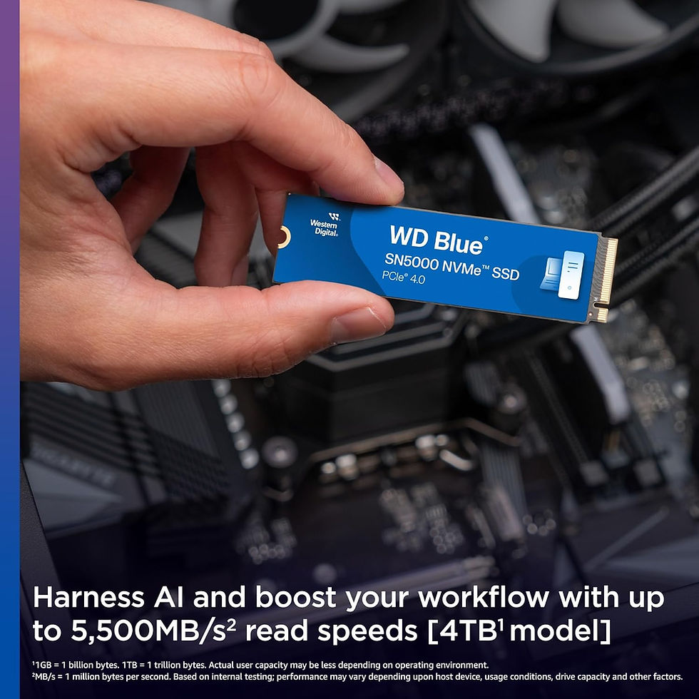 Thumbnail: WESTERN DIGITAL BLUE SN5000 500GB NVME M.2 GEN4