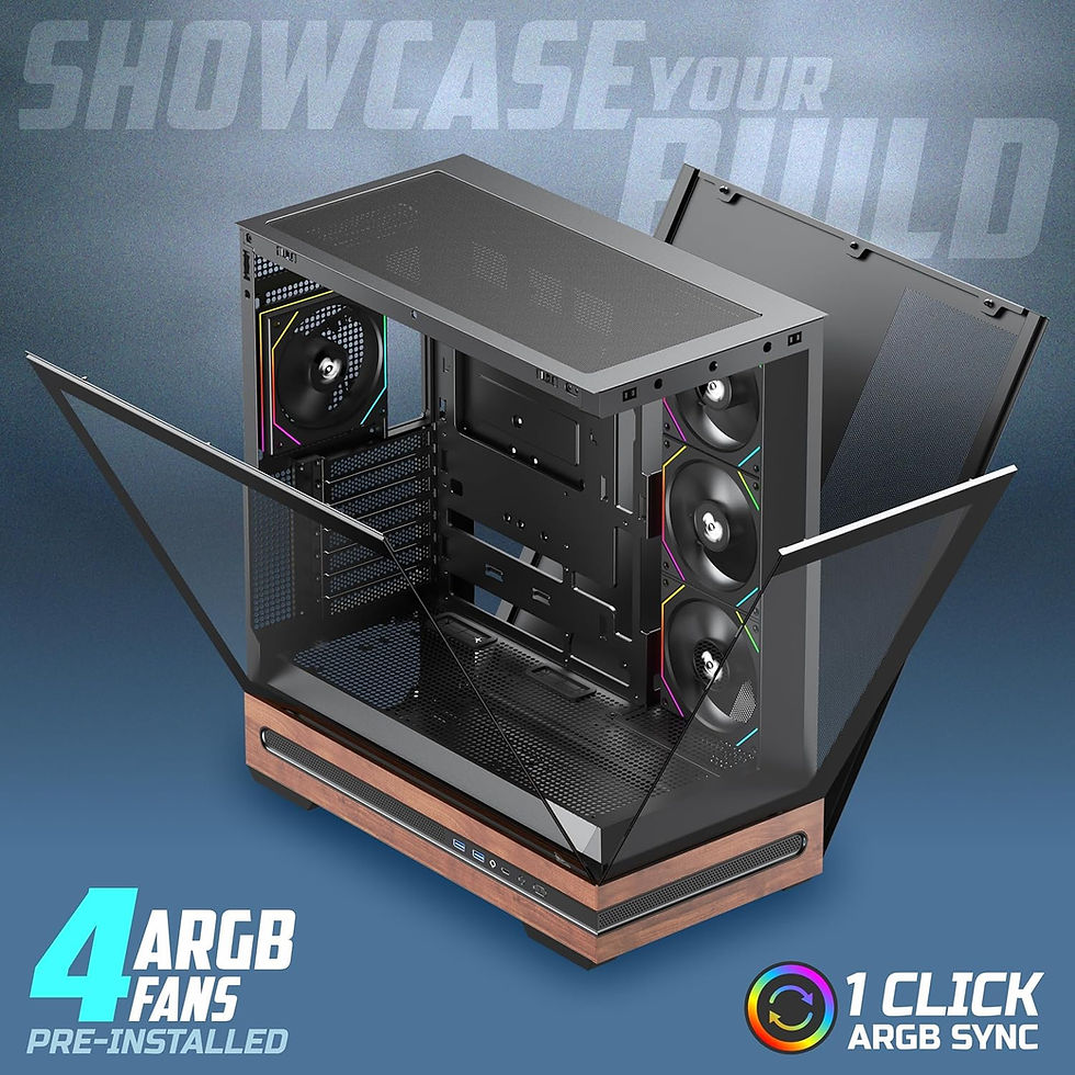 Thumbnail: TAG GAMERZ STELLAR PRIME MID-TOWER GAMING CABINET (BLACK)