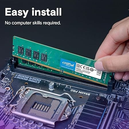 Thumbnail: CRUCIAL 8GB  3200MHZ CL22 DDR4 DESKTOP RAM