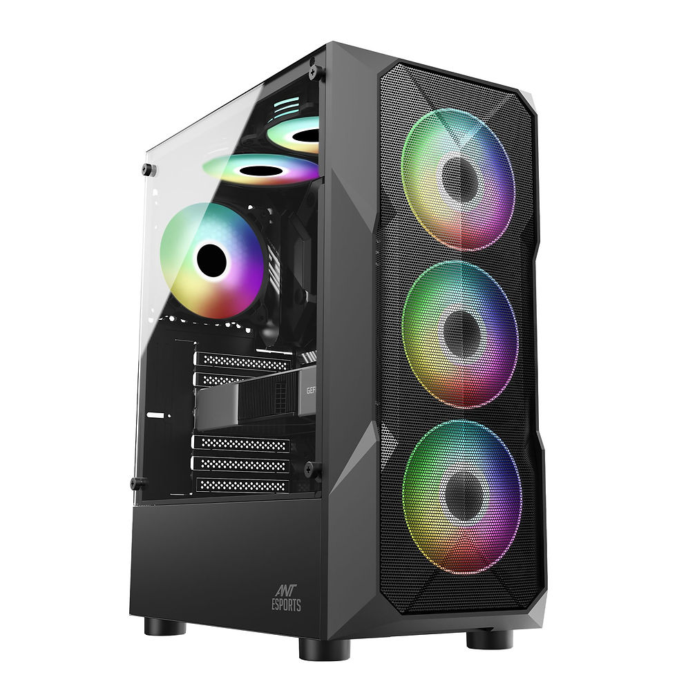 ANT ESPORTS ICE-300 MESH V2 MID TOWER ATX, MICRO-ATX, MINI-ITX BLACK CABINET