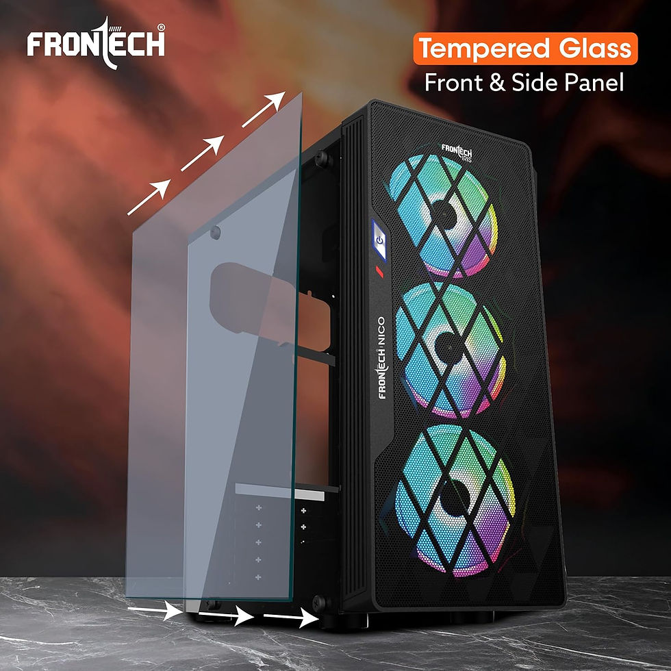 Thumbnail: FRONTECH NICO GAMING CABINET (FT 4357, BLACK)