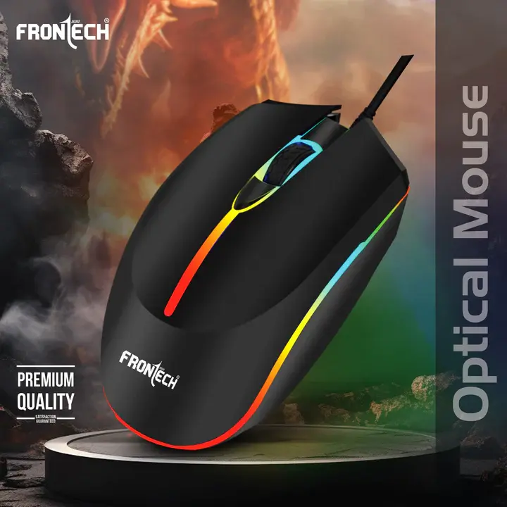 Thumbnail: FRONTECH WIRED USB OPTICAL MOUSE (MS-0068)