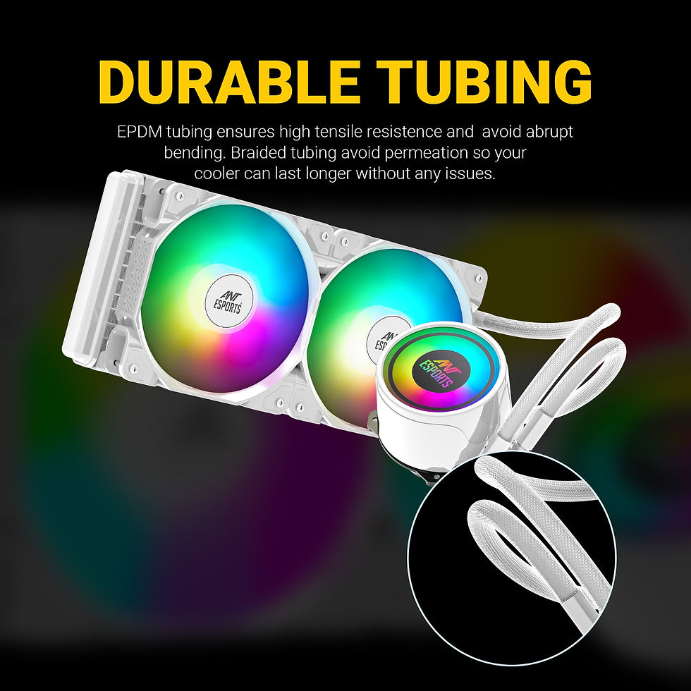 Thumbnail: ANT ESPORTS ICE-240 240MM ARGB AM5/LGA1851 WHITE AIO LIQUID COOLER