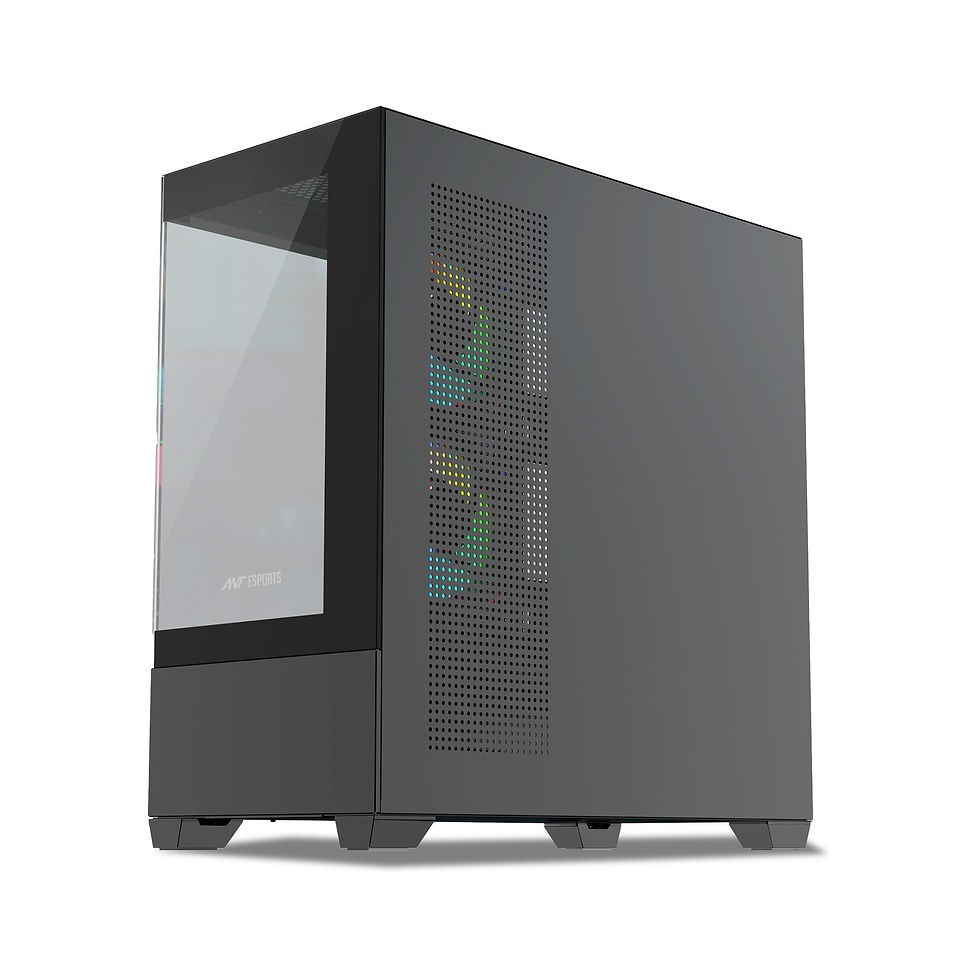 Thumbnail: ANT ESPORTS CRYSTAL Z3 MID-TOWER ATX, MICRO-ATX, MINI-ITX BLACK CABINET 3X120MM