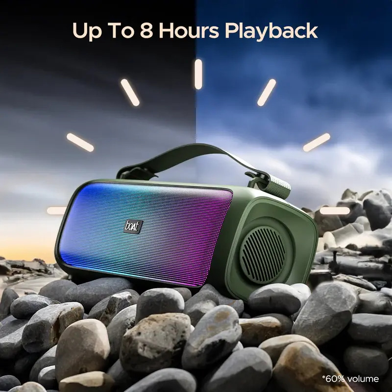 Thumbnail: BOAT STONE 580 PORTABLE BLUETOOTH SPEAKER (PINE GREEN)