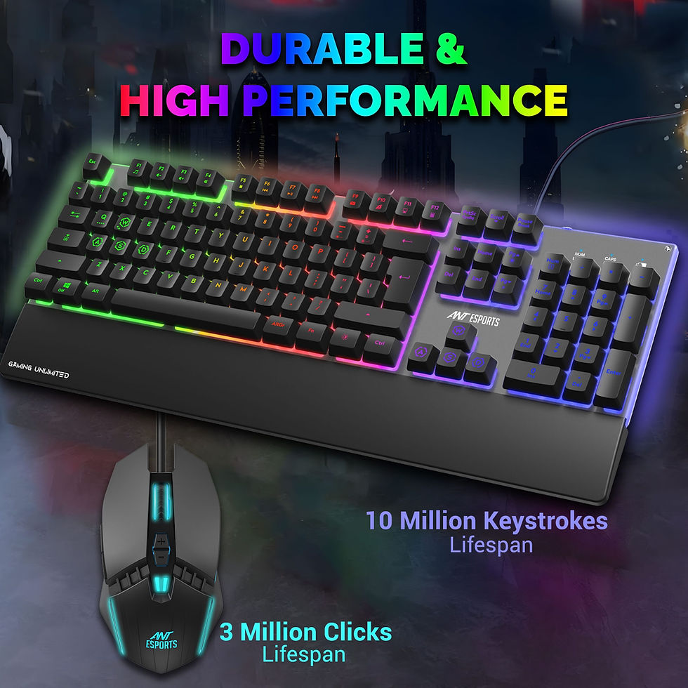 Thumbnail: ANT ESPORTS KM550 WIRED KEYBOARD AND MOUSE COMBO