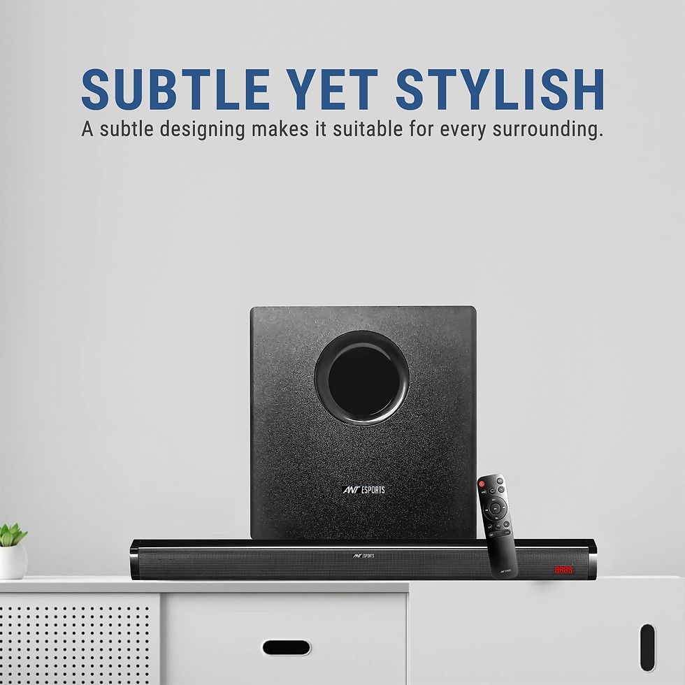 Thumbnail: ANT ESPORTS SBW80 2.1 BLUETOOTH SOUNDBAR AND SUBWOOFER