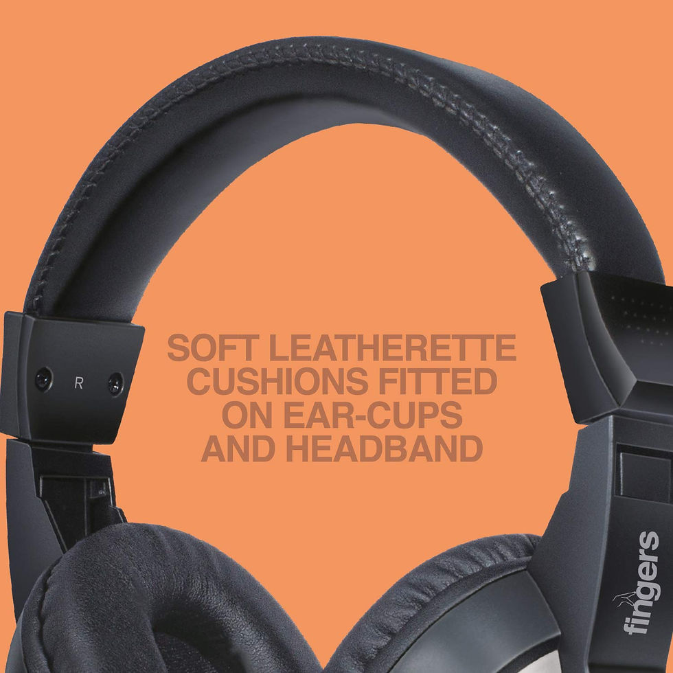 Thumbnail: FINGERS F10 WIRED HEADPHONE ON-EAR WITH BUILT-IN ADJUSTABLE MIC