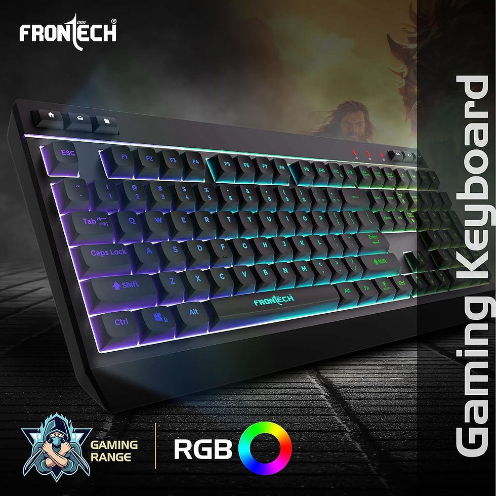 Thumbnail: FRONTECH KB-0013 WIRED GAMING KEYBOARD WITH RGB (KB-0013 - BLACK)