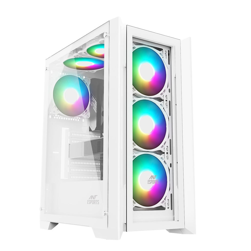 ANT ESPORTS ICE-170TG MID TOWER ATX, MICRO-ATX, ITX WHITE CABINET