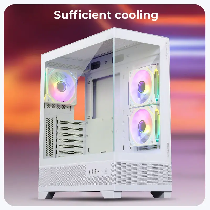 Thumbnail: ZEBRONICS MUTANT ARGB MATX MID TOWER CABINET