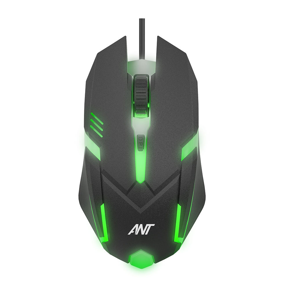 ANT GM46 2400DPI RGB WIRED GAMING MOUSE BLACK