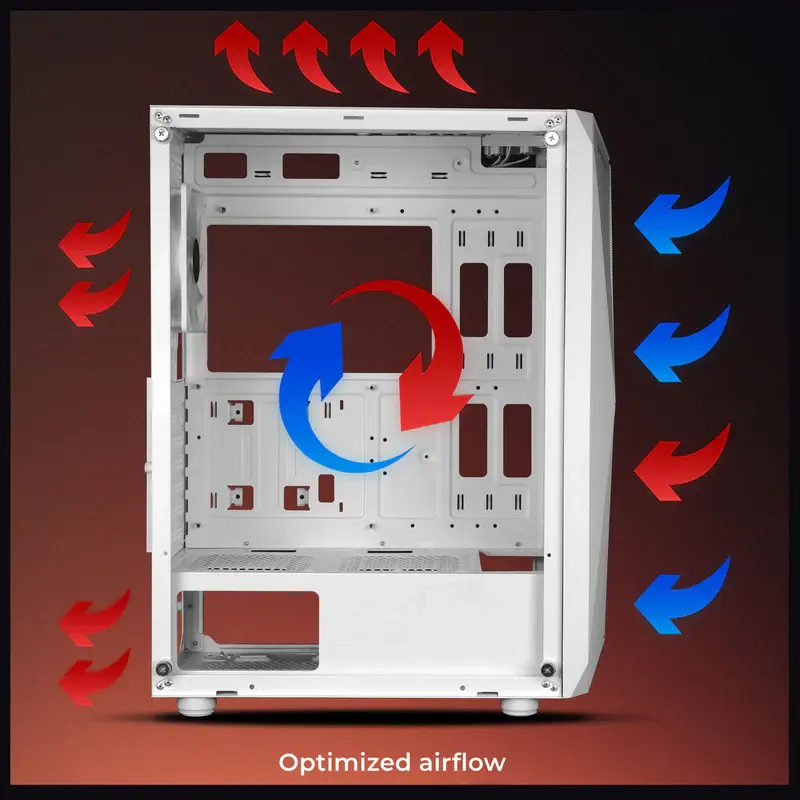 Thumbnail: ZEBRONICS ORUS ARGB MATX MID TOWER CABINET