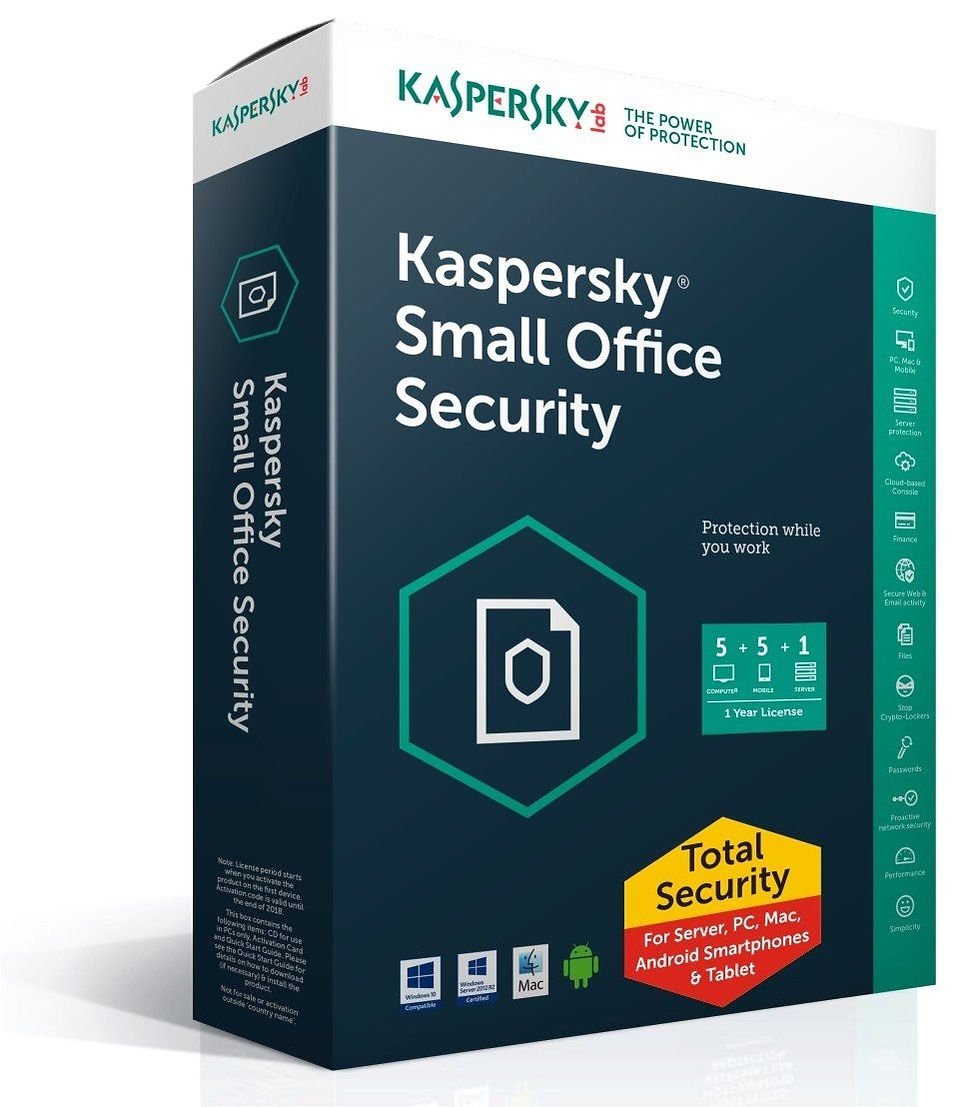 KASPERSKY SMALL OFFICE SECURITY 25 PC 1 YEAR