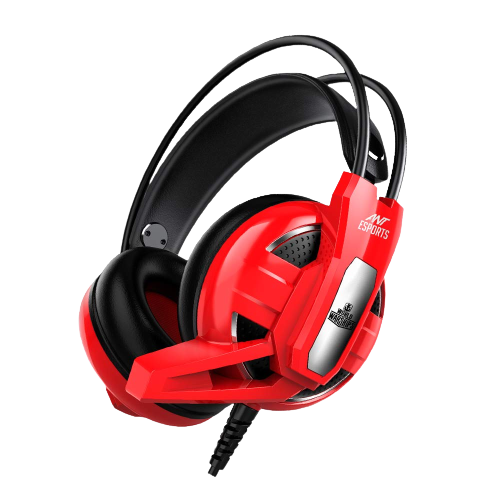 ANT ESPORTS H520W WIRED RED GAMING HEADSET 50MM DRIVERS