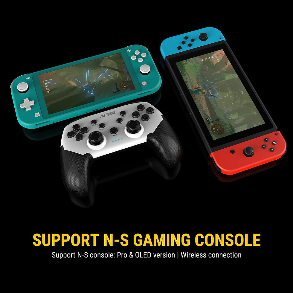 Thumbnail: ANT ESPORTS GP320 WIRELESS BLACK GREY GAMEPAD