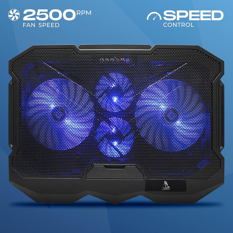 Thumbnail: TAG GAMERZ GLACIER LAPTOP COOLING PAD 4 FANS SILENT COOLING (UNDER 21 DBA)