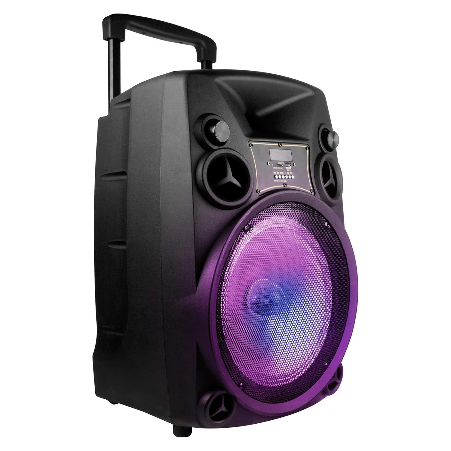 ARTIS BT918 12-INCH KARAOKE BLUETOOTH PA SYSTEM PORTABLE TROLLEY SPEAKER