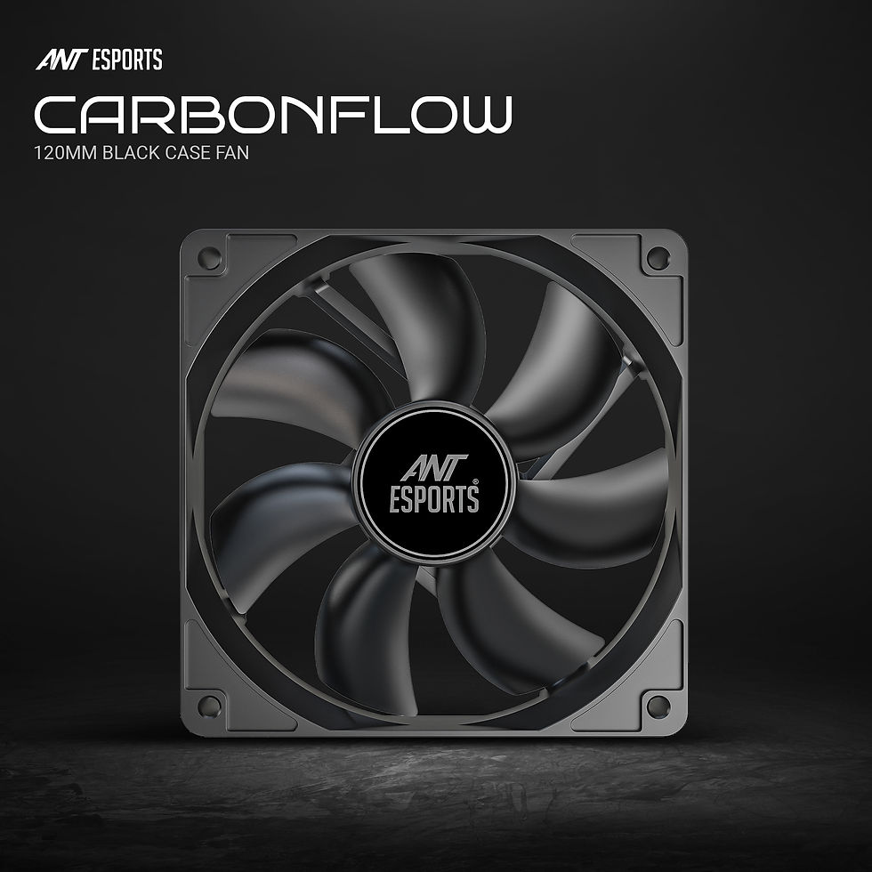 Thumbnail: ANT ESPORTS CARBONFLOW 120MM BLACK CASE FAN
