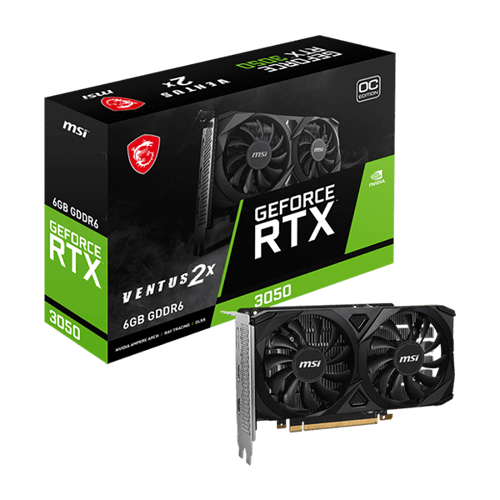 MSI RTX 3050 Ventus 2X OC 6GB GRAPHICS CARD