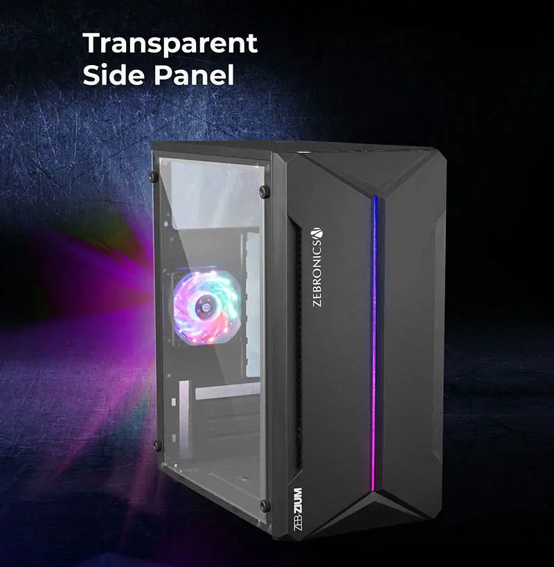 Thumbnail: ZEBRONICS ZIUM MID-TOWER GAMING CABINET