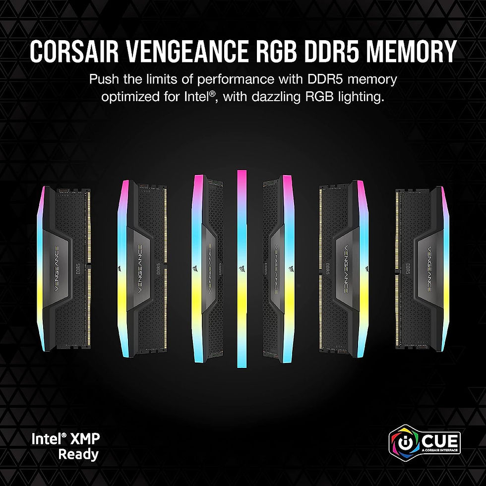 Thumbnail: CORSAIR VENGEANCE RGB 32GB (16GBX2) 7200MHZ CL34 DDR5 DESKTOP RAM