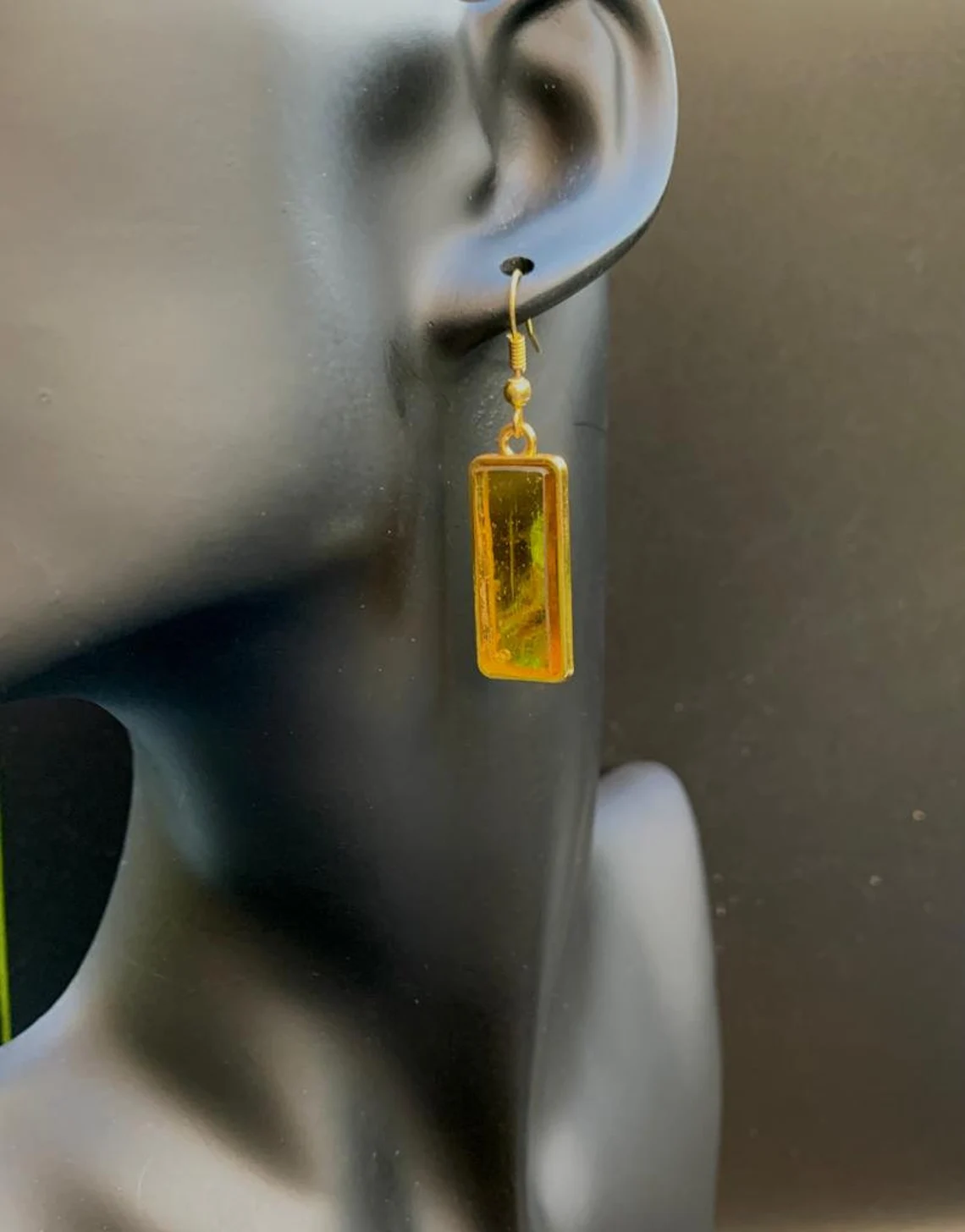 Metal clearance mirror earrings