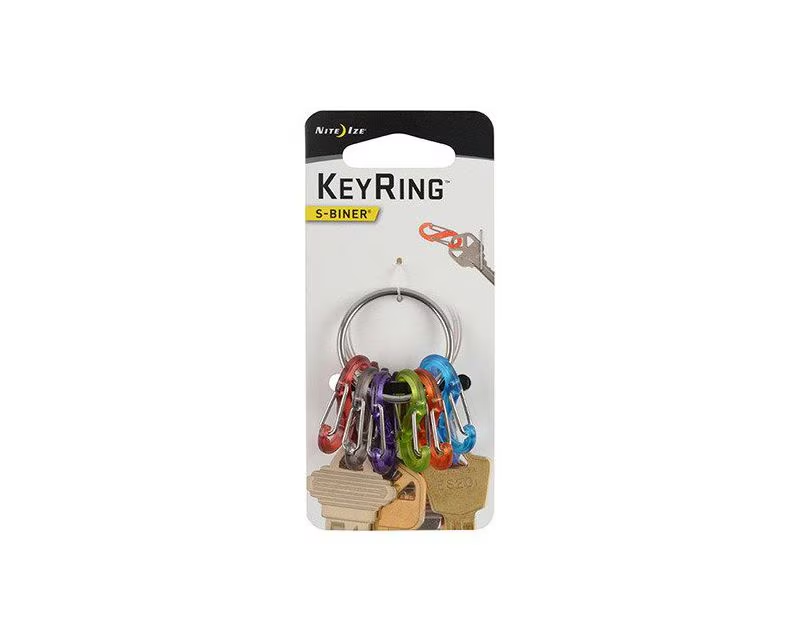 Брелок Nite Ize S-Biner KeyRing Locker - 6 шт.