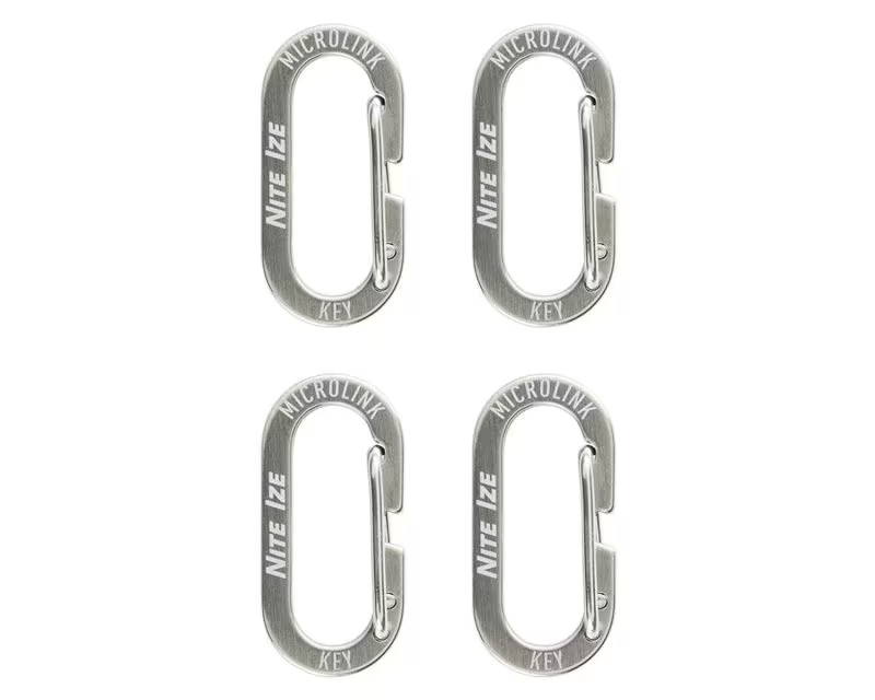Карабін Nite Ize MicroLink - 4 штуки - Steel