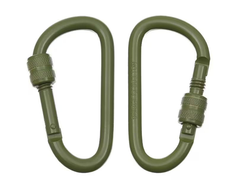 Карабін MFH алюмінієвий Screw Lock 8 см 2 шт.