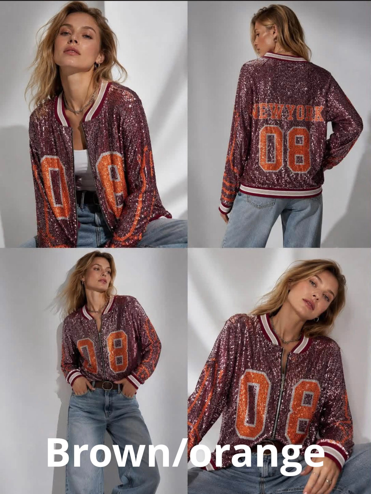 Diana sequin bomber jacket