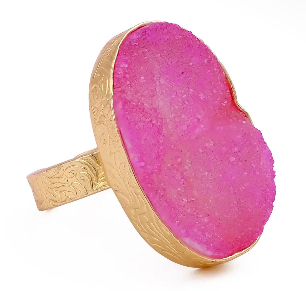 Thumbnail: El Joyero  druzy gemstone  rings
