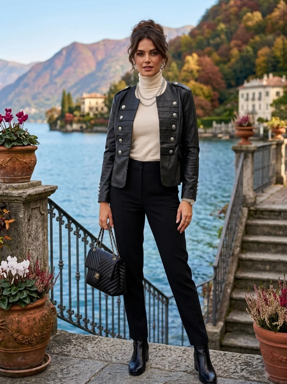 Nikki premium pu military jacket